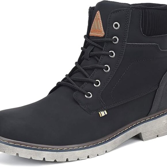 Mishansha Black Mid Hiking Boots Women's 7-14/ Men's 5-12 US Water Resistant Non - Picture 6 of 8